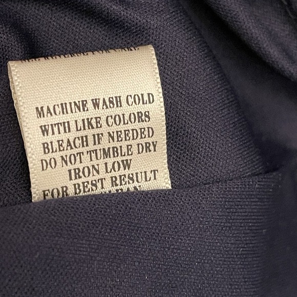 Loveriche Navy Blue Floral Long Sleeve Dress Cottage Core Boho Festival Mini - Picture 5 of 8